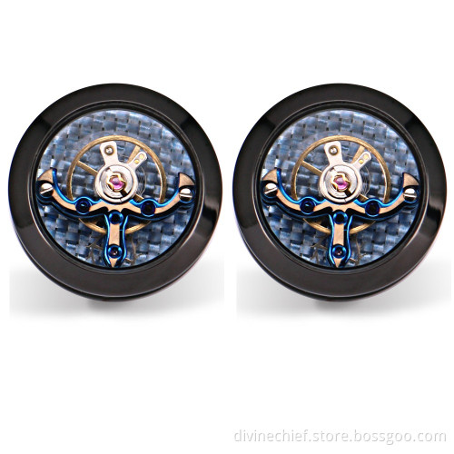 Custom See Through Structure 316L Stainless Steel Suit Shirt Cufflinks For Men